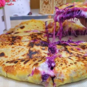 potato cheese bread ubi unguroti, ubi ungu, kejumozarela