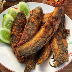 lele goreng1 ekor ikan lele goreng+ sambal+ lalab