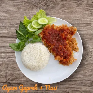 Paket Ayam Geprek Adara + Nasi lalab