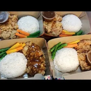 Paket Lengkap Steakayam + Nasi + Es tehpaket lengkap