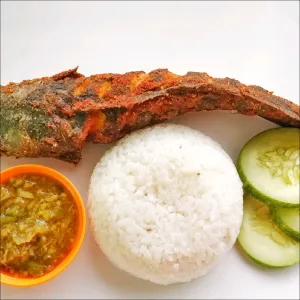 Pecel Lele Goreng + Nasi