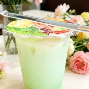 Machaminuman segar+cream dan susu segar+es batu kristal