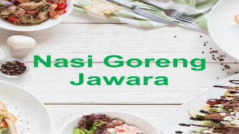 nasi goreng bakso telor ceplok/dadar