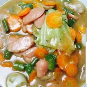 capcay baso+sosis
