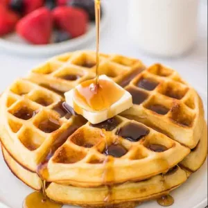 Waffle Originalditambah dengan lumeran susu