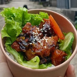 rice bowlnasi + ayam kecap