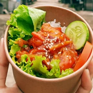 rive bowlnasi + ayam asam manis