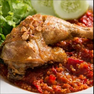 Ayam Goreng Nasi Tahu + Tempeayam goreng rempah asli khas Nene moyang