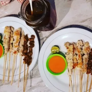 Sate taichan 5 daging + 5 kulit