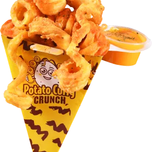 paper cone potato curly