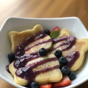 Pancake isi 3pancake dengan rasa selai blueberry
