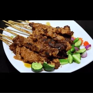 sate sapi bumbu kacang