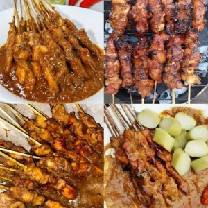sate ayam bumbu kacangsate ayam bakar bumbu kacang, gurih dan lezat, cocok untuk pecinta rasa klasik