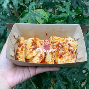 Wonton Basahdengan isian 6pcs, tingkat kepedasan dari chili oil yang dapat dipilih