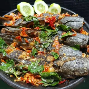 Lele Penyet Kemangi
